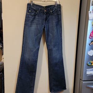 7 for mankind jeans bootcut size 30 almost new condition